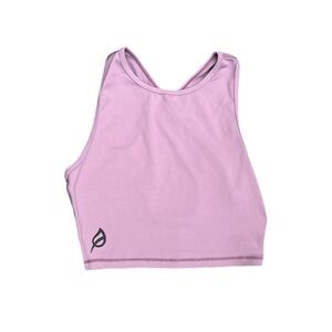 P'tula Lavender Purple Sports Bra Criss Cross Back Size Small